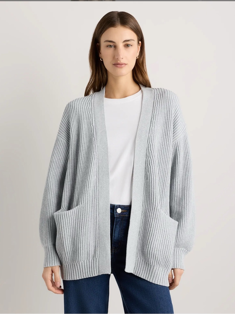 Quince 100% Organic Cotton Oversized Cardigan